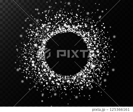 A Sparkling Circular Frame that features Shimmering Effects to add beauty and elegance to your artwork 125366161