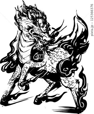 麒麟のイラスト素材 [125366376] - PIXTA