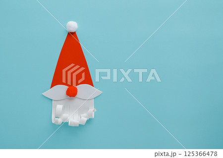 Santa Claus Christmas paper background with copy space Santa Claus Christmas paper background with copy space 125366478