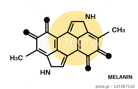 Melanin chemical formula 125367110