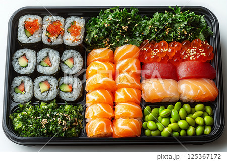 Homemade Bento lunch box. Everyday lunch boxes. Homemade Bento lunch box. Everyday lunch boxes. 125367172