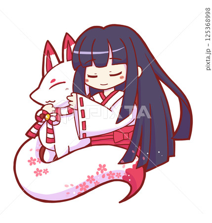 狐と巫女 125368998