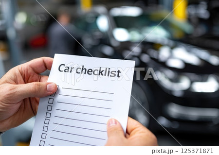 Car Maintenance Checklist in Auto Service Car Maintenance Checklist in Auto Service 125371871