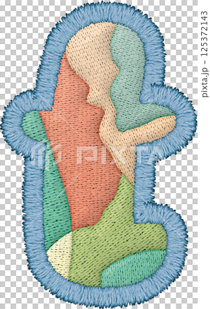 Colorful patchwork embroidery letter lowercase t features unique design Colorful patchwork embroidery letter lowercase t features unique design 125372143