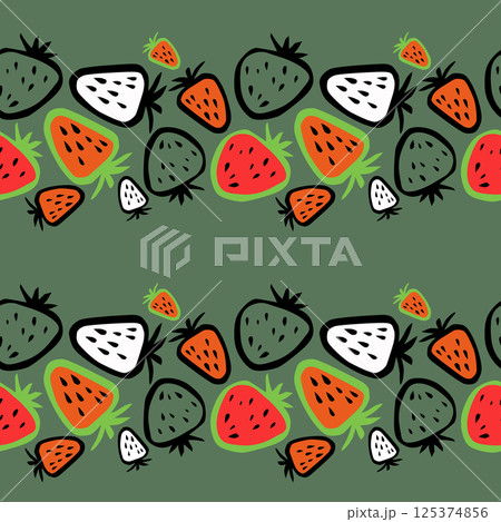 Abstract illustration with juicy berries and watermelon slices, organic food, seamless watercolor pattern. Abstract illustration with juicy berries and watermelon slices, organic food, seamless watercolor pattern. 125374856