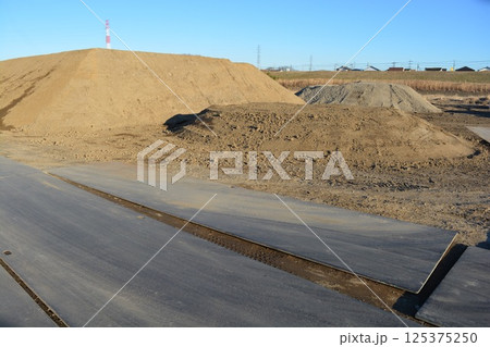 土木工事現場の風景 125375250