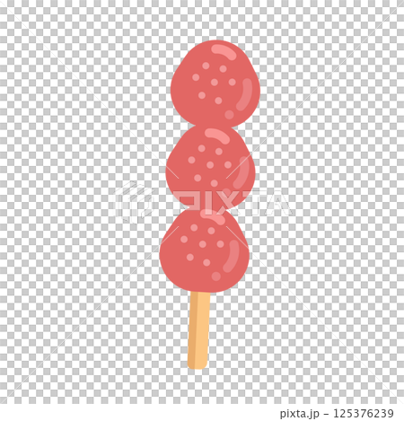 草莓糖果插圖 125376239