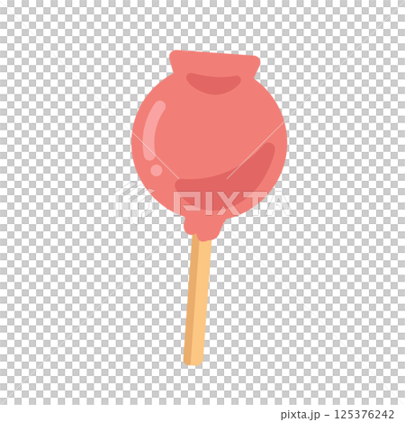 Candy apple illustration Candy apple illustration 125376242