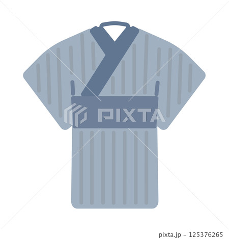 浴衣（男性）  イラスト 125376265