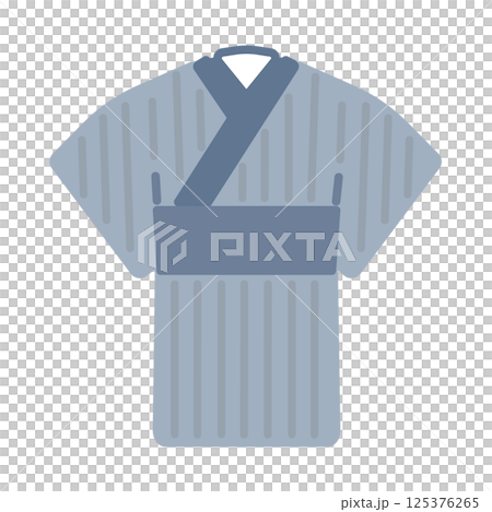 浴衣（男性）  イラスト 125376265