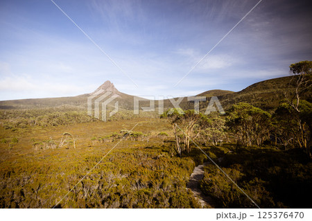 Barn Bluff Morning View in Tasmania Australia Barn Bluff Morning View in Tasmania Australia 125376470