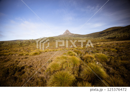 Barn Bluff Morning View in Tasmania Australia Barn Bluff Morning View in Tasmania Australia 125376472