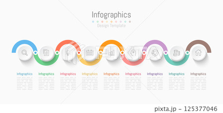 Infographic 9 options design elements for your business data. Vector Illustration. Infographic 9 options design elements for your business data. Vector Illustration. 125377046