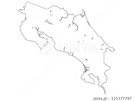 白地図 コスタリカ 白地図 コスタリカ 125377797