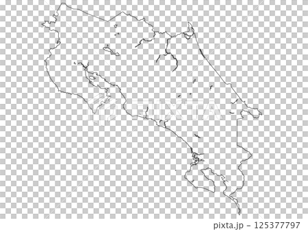 白地図 コスタリカ 白地図 コスタリカ 125377797