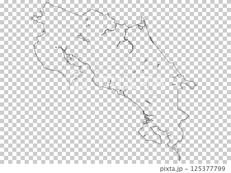 白地図 コスタリカ 白地図 コスタリカ 125377799
