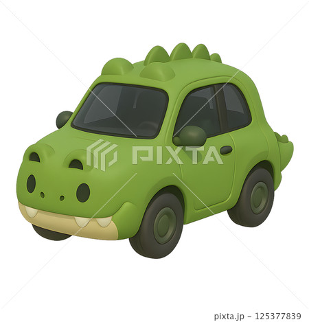 ワニモチーフのかわいい車 ワニモチーフのかわいい車 125377839