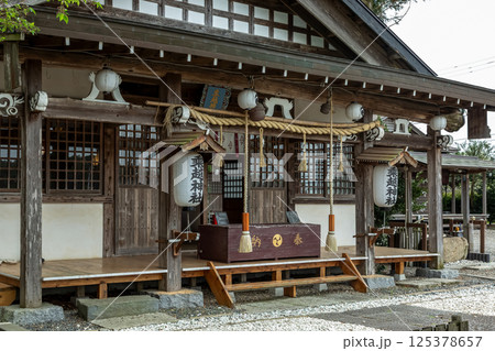 羽束師坐高御産日神社から分霊した乗越神社拝殿【のりこえ】 125378657
