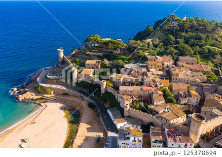 Aerial view of Tossa de Mar, Spain Aerial view of Tossa de Mar, Spain 125378694