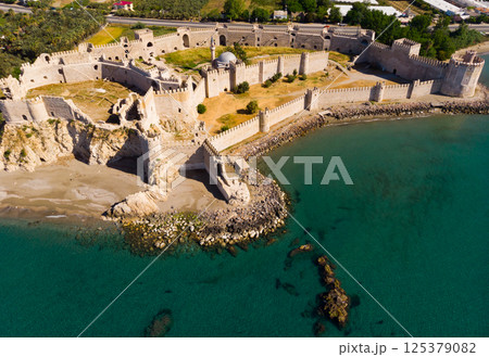 Aerial photo of Mamure Castle, Mersin Province, Turkey 125379082