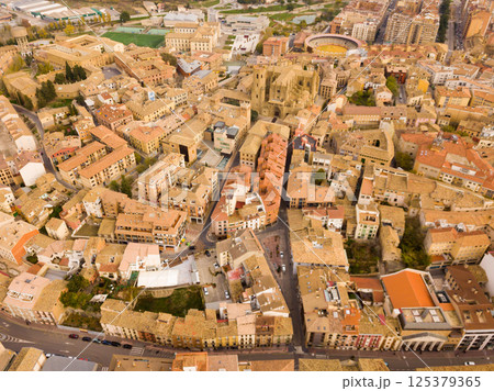 View from drone of Huesca View from drone of Huesca 125379365