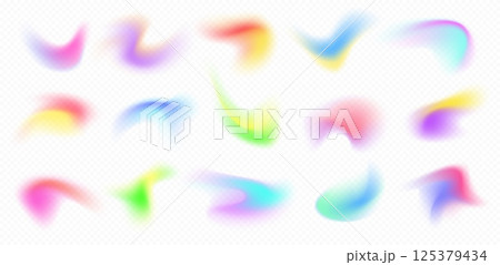 Colorful blurry gradient shapes, abstract light fluid mesh, soft colors in various forms. Colorful blurry gradient shapes, abstract light fluid mesh, soft colors in various forms. 125379434