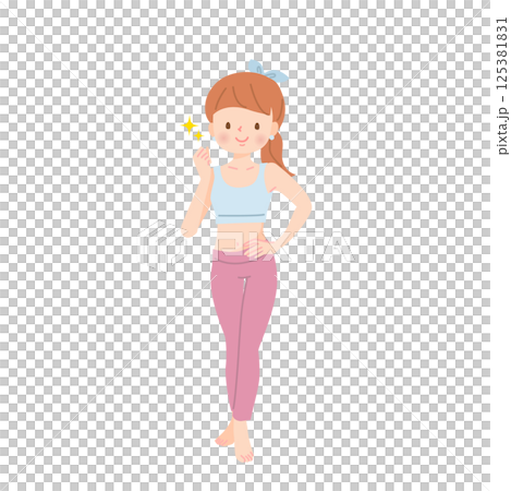 若い女性インストラクター 125381831