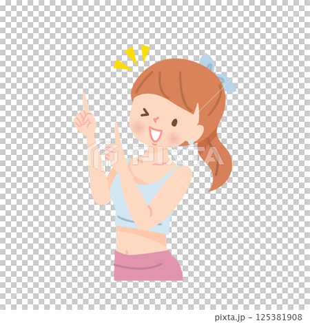 若い女性インストラクター 125381908