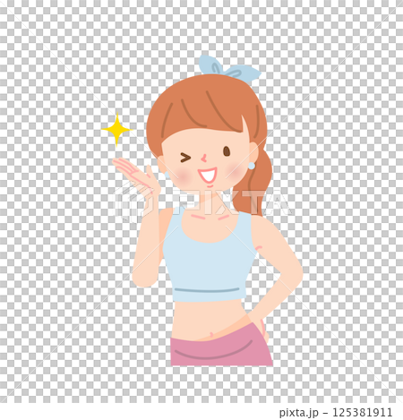 若い女性インストラクター 若い女性インストラクター 125381911