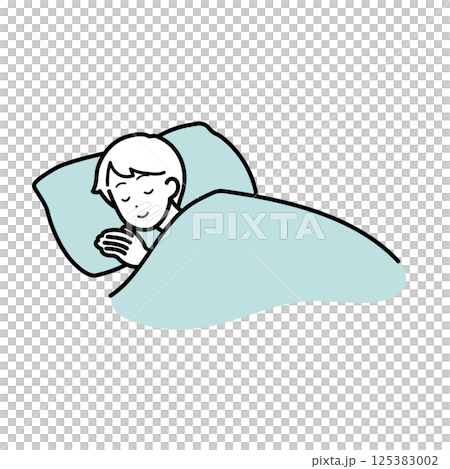 睡眠,良好睡眠,生活方式,男性插畫 睡眠,良好睡眠,生活方式,男性插畫 125383002