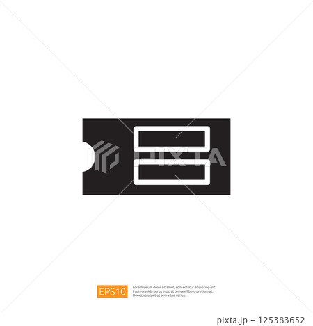 Travel and Vacation Ticket Icon Graphic for Adventure Planning and Travel Booking in Leisure Activities Travel and Vacation Ticket Icon Graphic for Adventure Planning and Travel Booking in Leisure Activities 125383652