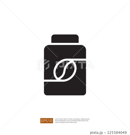 Black Coffee Icon in Minimalist Design Representing Caf? Lifestyle and Beverage Enjoyment for Modern Illustrations and Graphic Applications Black Coffee Icon in Minimalist Design Representing Caf? Lifestyle and Beverage Enjoyment for Modern Illustrations and Graphic Applications 125384049