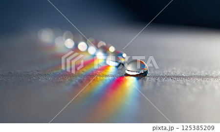 Pride Colors Abstract Background with Water Drops 125385209