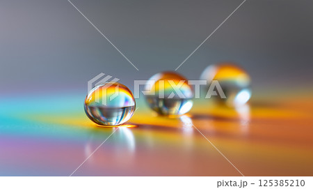 LGBTQ+ Celebration Concept with Rainbow Droplets 125385210