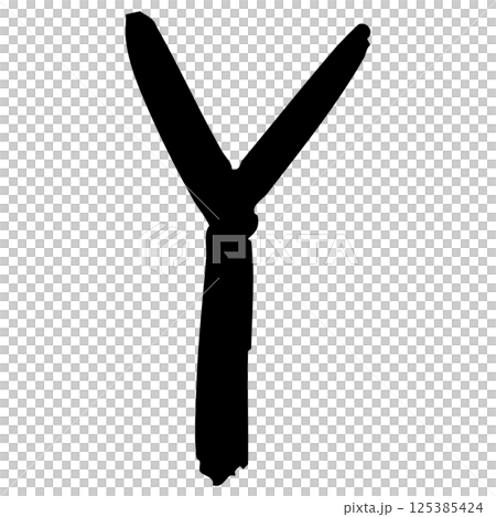 手繪字母 Y 插圖 手繪字母 Y 插圖 125385424