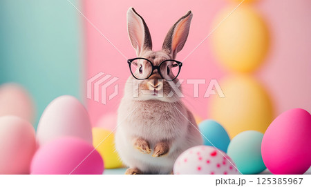 modern chick attitude Easter background idea 125385967