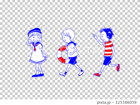 Summer children Summer children 125386039