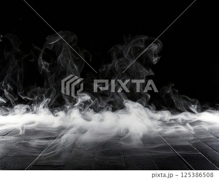 ドライアイスの煙（ai生成画像） 125386508