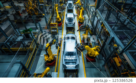 現代的なスマートファクトリー 125386526