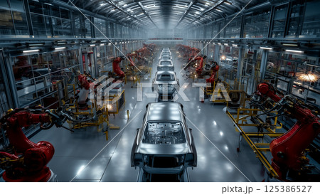現代的なスマートファクトリー 現代的なスマートファクトリー 125386527