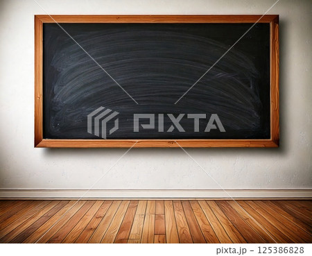 チョークを消した黒板（ai生成画像） 125386828