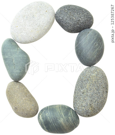 小石を使った数字：0 125387267