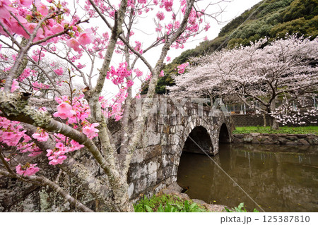 長崎県波佐見町稗ノ尾の眼鏡橋 125387810