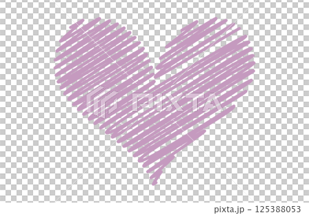 用手寫對角線繪製的紫心勳章插圖 用手寫對角線繪製的紫心勳章插圖 125388053