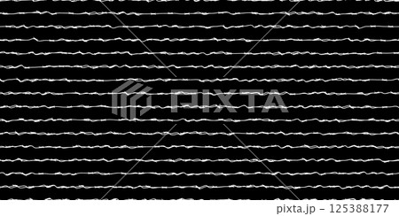 White lines of barbwire on black as a seamless bg 125388177