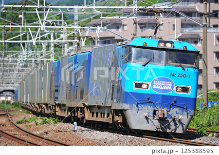 東海道本線　真鶴　JR貨物　M250系　Mc250-1（大井）　スーパーレールカーゴ　SRC 125388595