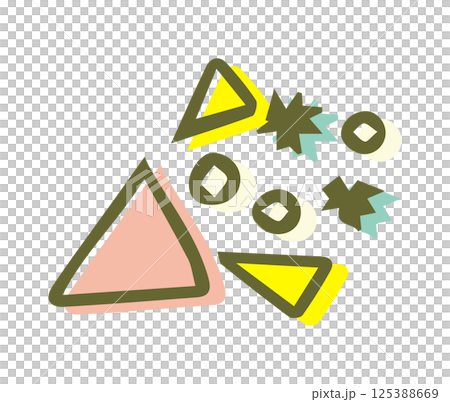 パーティクラッカーの手描きアイコンイラスト パーティクラッカーの手描きアイコンイラスト 125388669