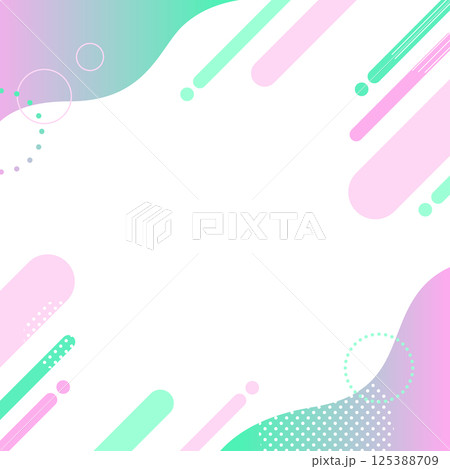 ポップな幾何学模様 背景 素材 シームレス フレーム シェイプ ウェーブ グラデーション 春 ポップな幾何学模様 背景 素材 シームレス フレーム シェイプ ウェーブ グラデーション 春 125388709