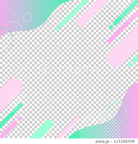 ポップな幾何学模様 背景 素材 シームレス フレーム シェイプ ウェーブ グラデーション 春 ポップな幾何学模様 背景 素材 シームレス フレーム シェイプ ウェーブ グラデーション 春 125388709