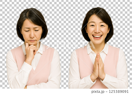 悩みが解決したビジネスウーマン3 125389091